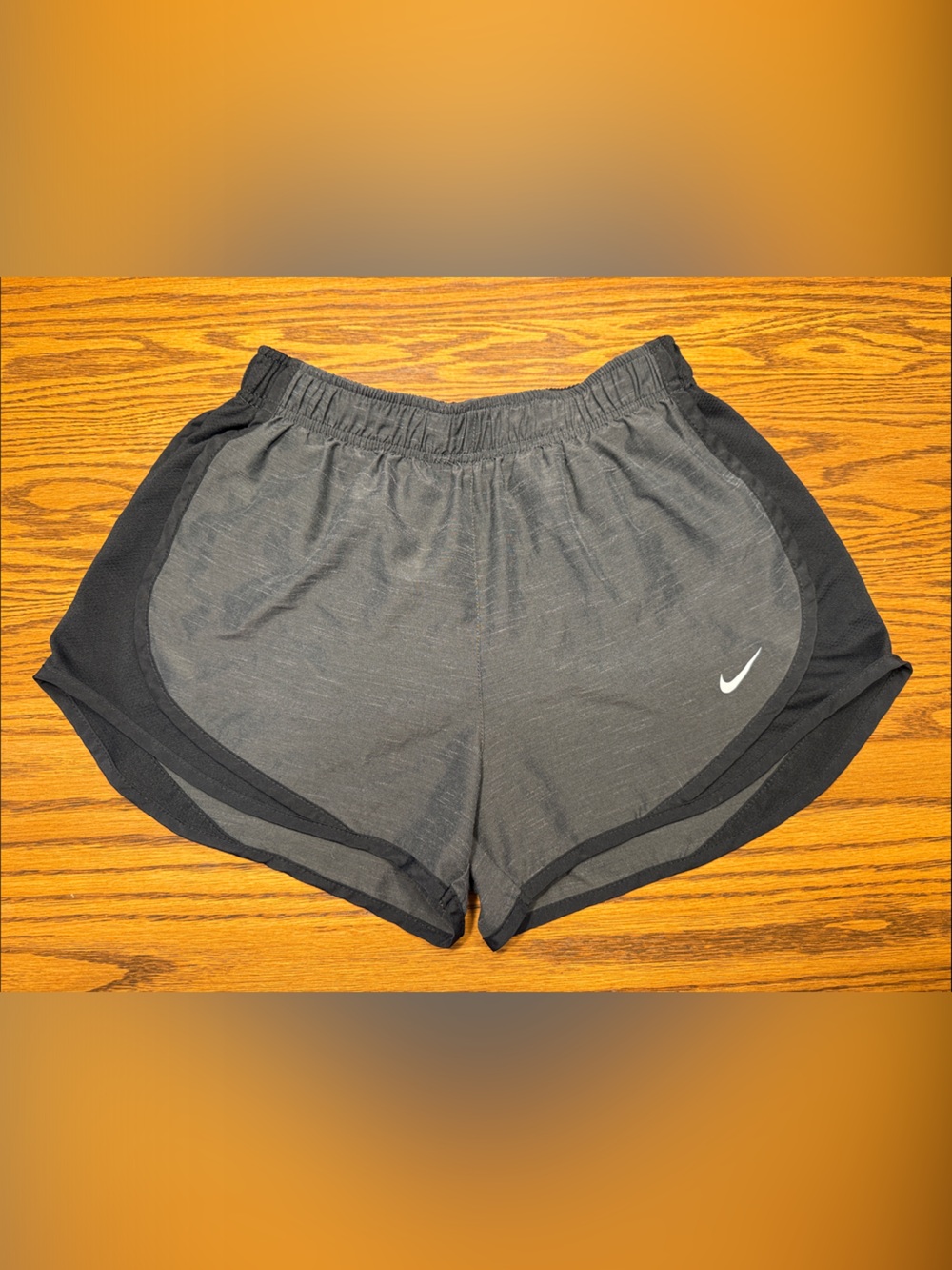 Nike Black and Gray Women's Running Shorts
